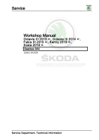 Skoda Fabia III - Workshop manual - Gearbox 0A4 - Power Transmission 